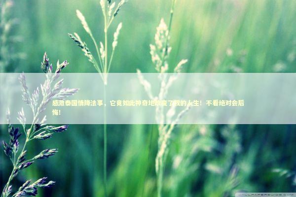 感激泰国情降法事,它竟如此神奇地改变了我的人生!不看绝对会后悔! 感激泰国情降法事,它竟如此神奇地改变了我的人生!不看绝对会后悔! 泰国情降法事预约