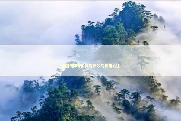 泰国情降膏的神奇疗效与使用方法