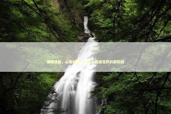 情降法后,心有疑虑、期望与困惑交织的新阶段 情降法后,心有疑虑、期望与困惑交织的新阶段 泰国情降法事预约