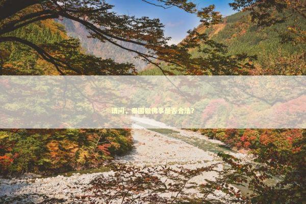 请问，泰国做佛事是否合法？